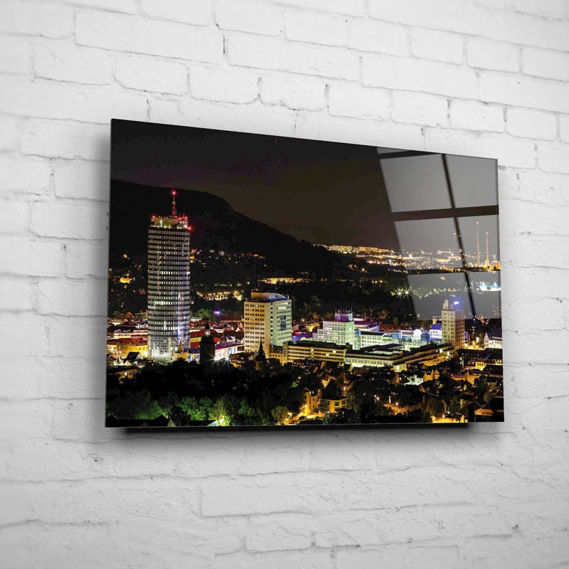 Skyline von Jena bei Nacht (BNR 80)-Jena