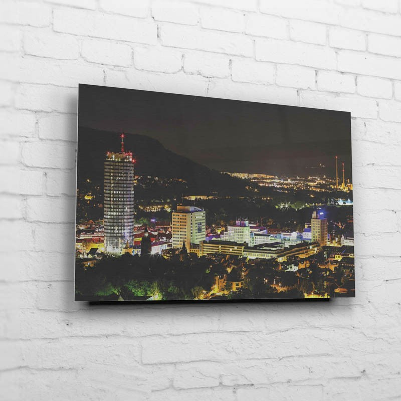 Skyline von Jena bei Nacht (BNR 80)-Jena