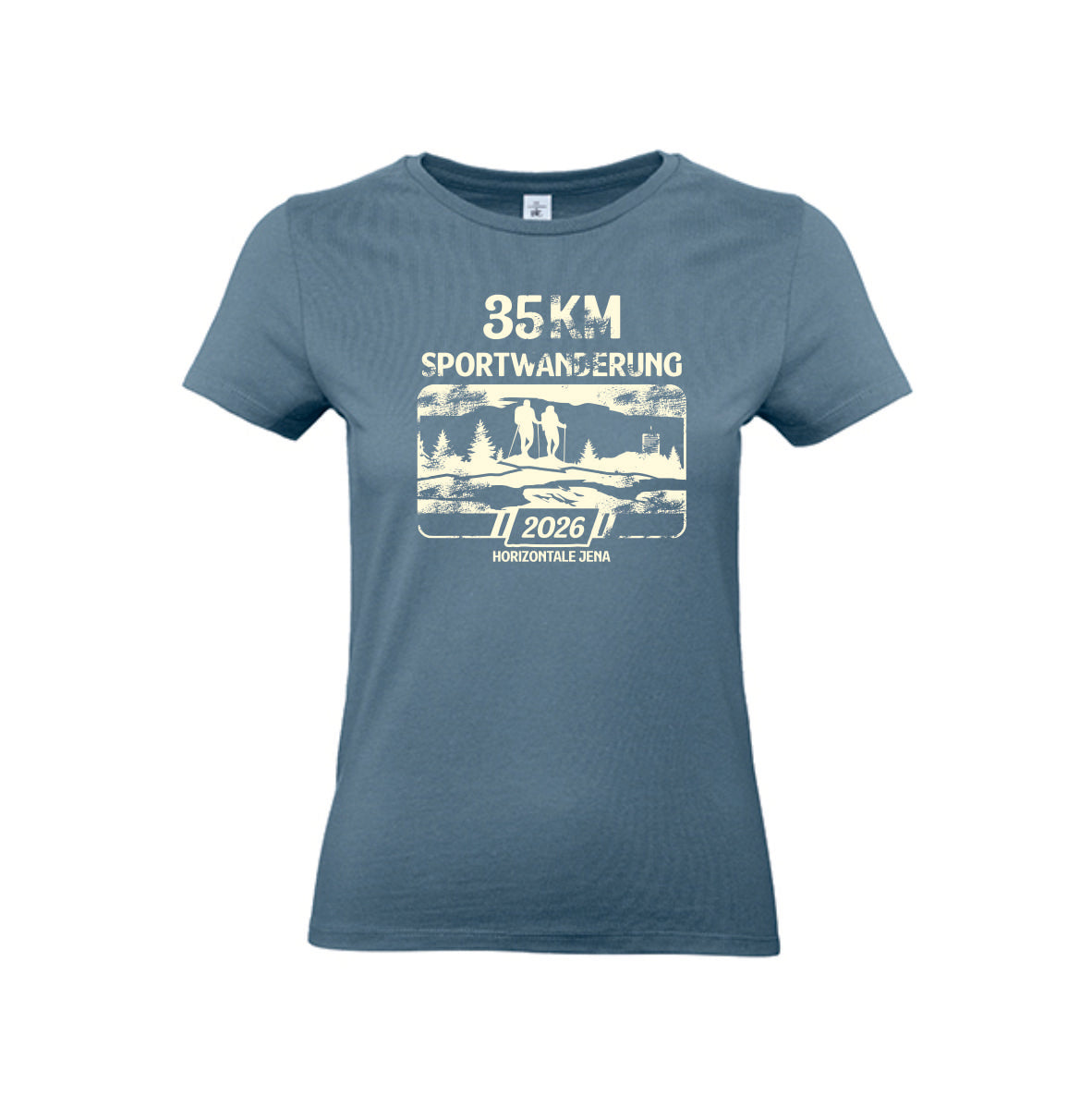Damen|35KM T-Shirt, Horizontale Jena 2026