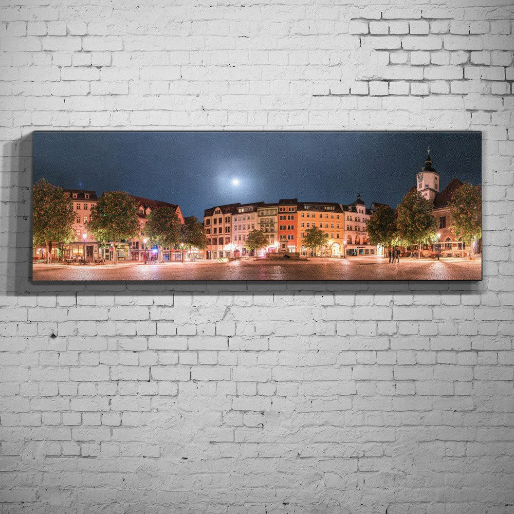 Marktplatz mit Bismarckbrunnen in Jena