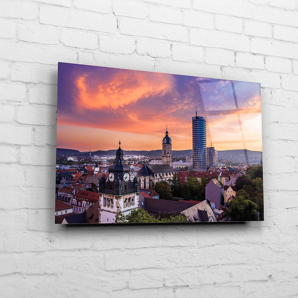 Das Unihauptgebäude mit der Jenaer Skyline (BNR 319)