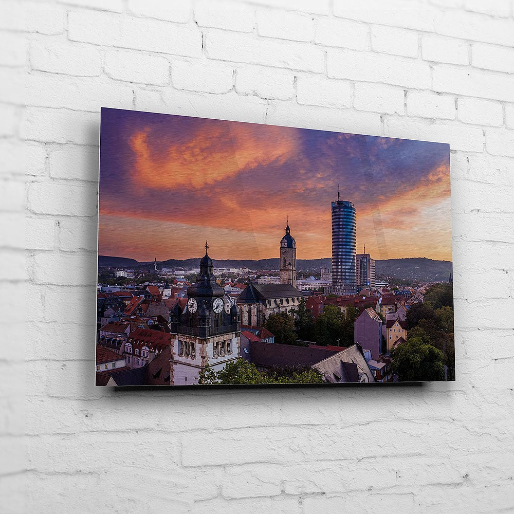 Das Unihauptgebäude mit der Jenaer Skyline (BNR 319)