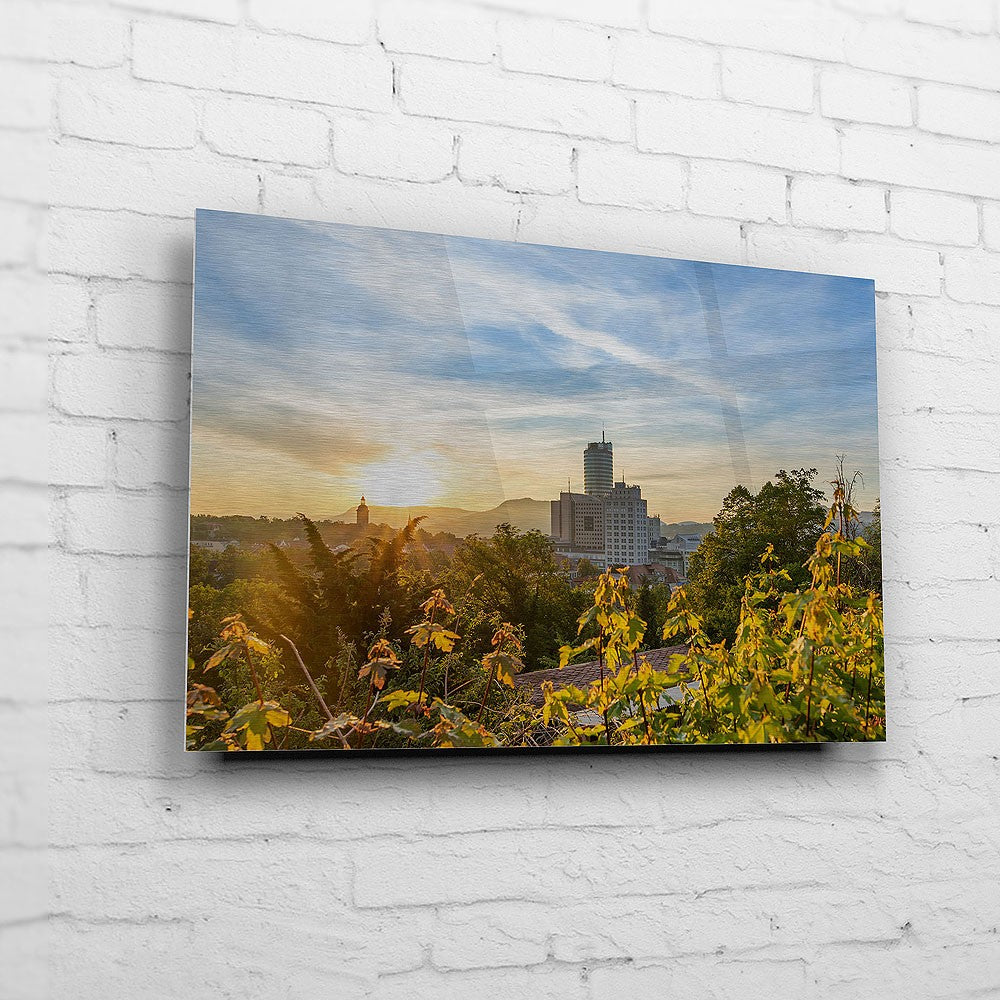 Sonnenaufgang mit der Jenaer Skyline (BNR 327)