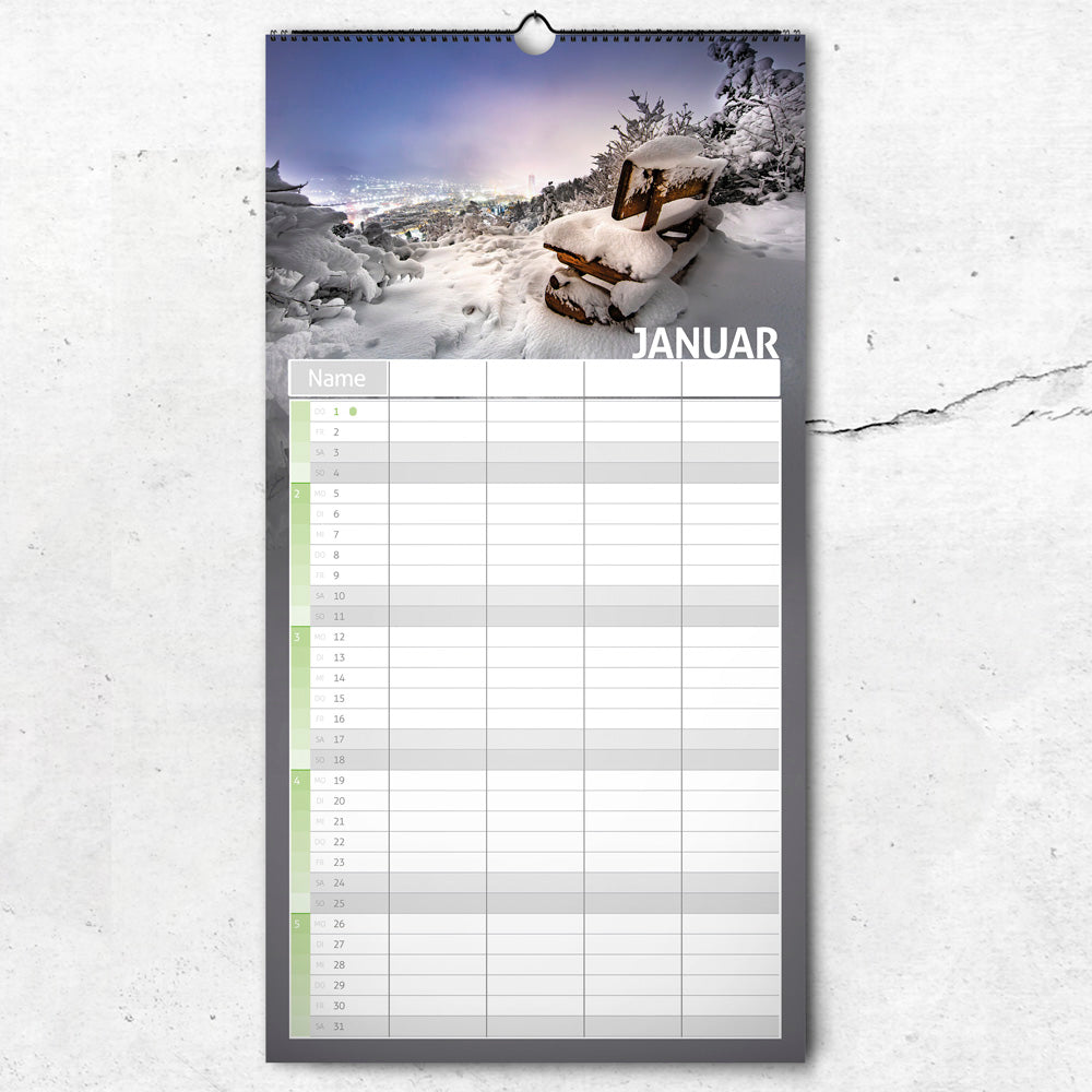 Jena WG- & Familienplaner 2026 | 21x40cm