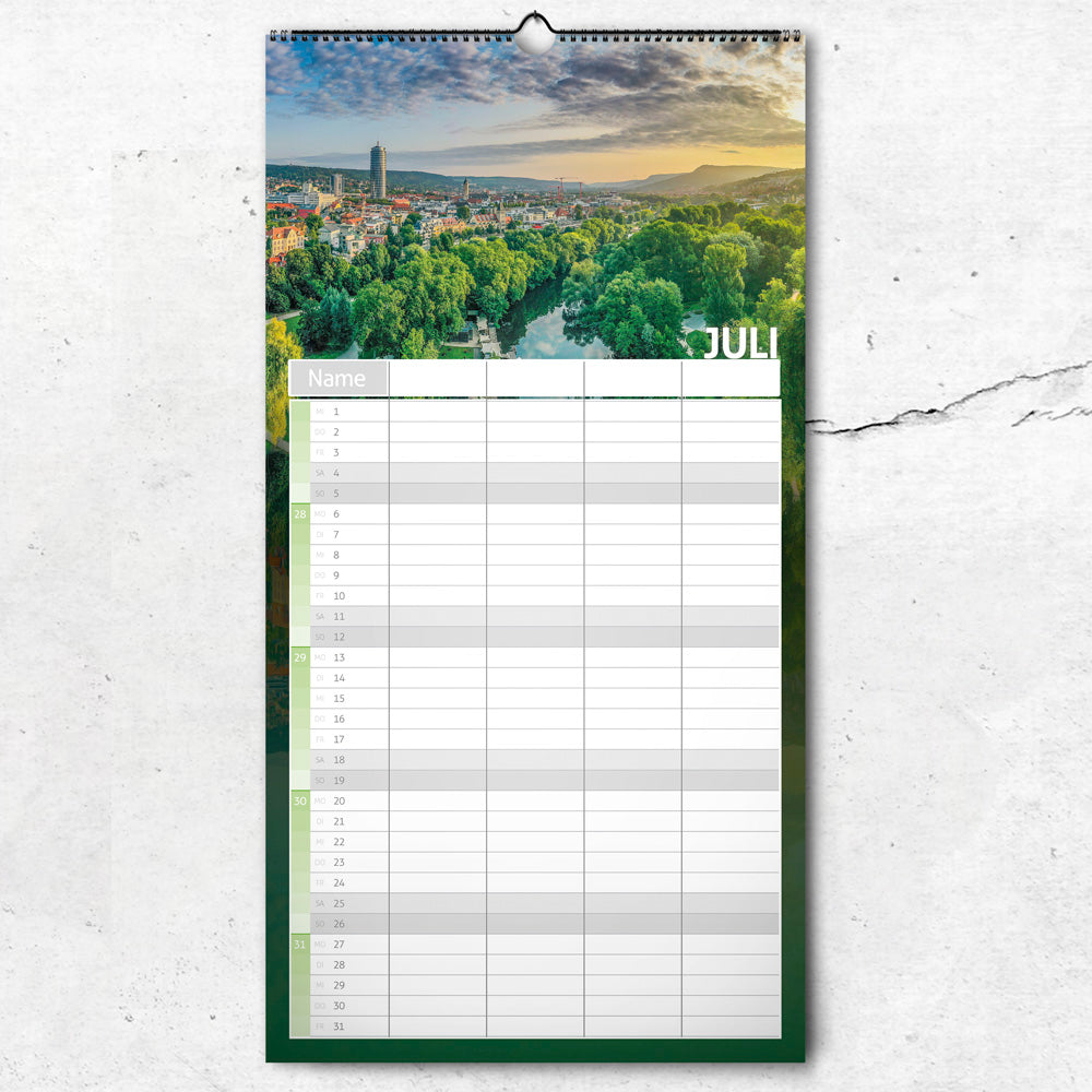 Jena WG- & Familienplaner 2026 | 21x40cm