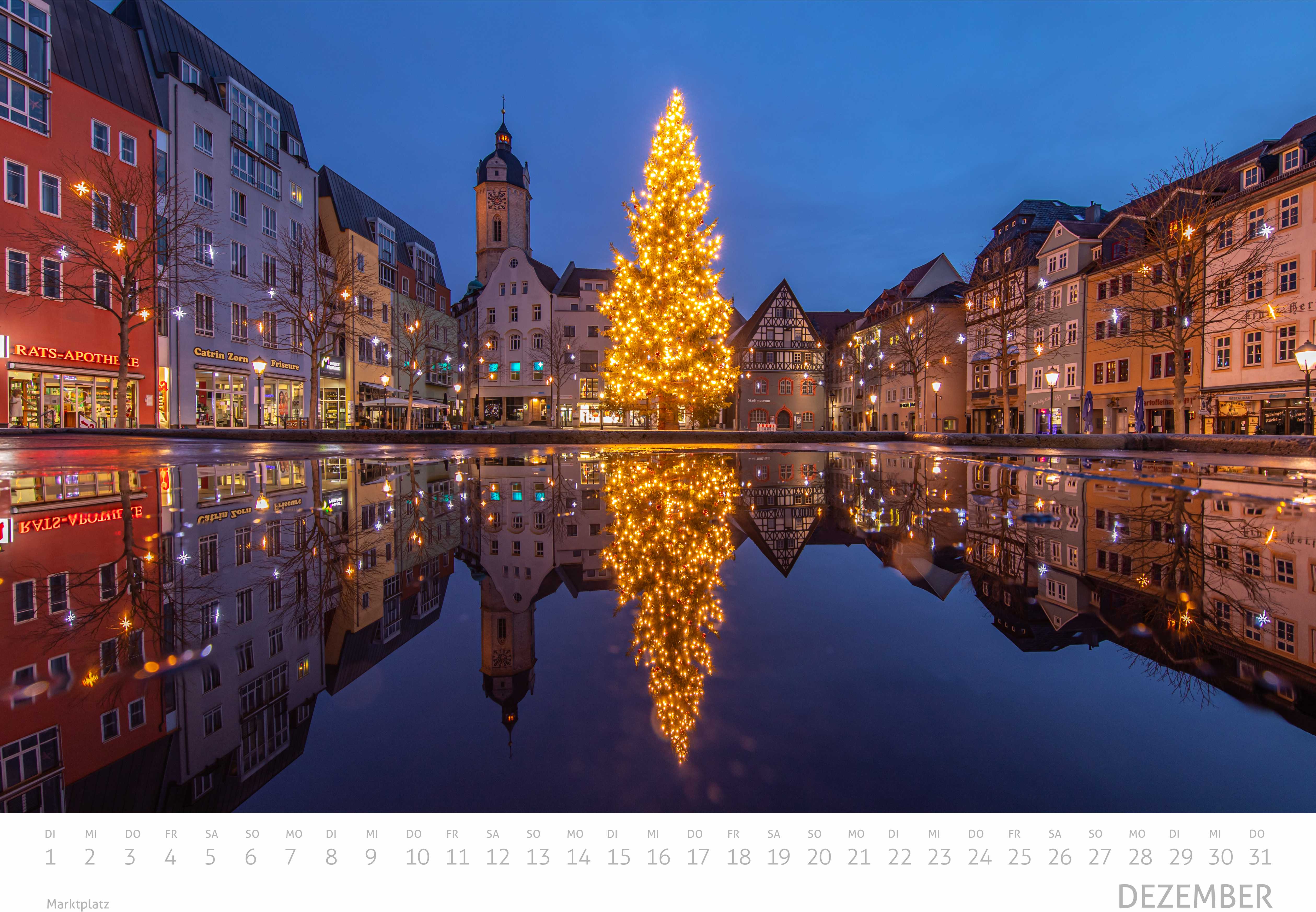 Saaleland Jena Wand-Kalender 2026 | A3