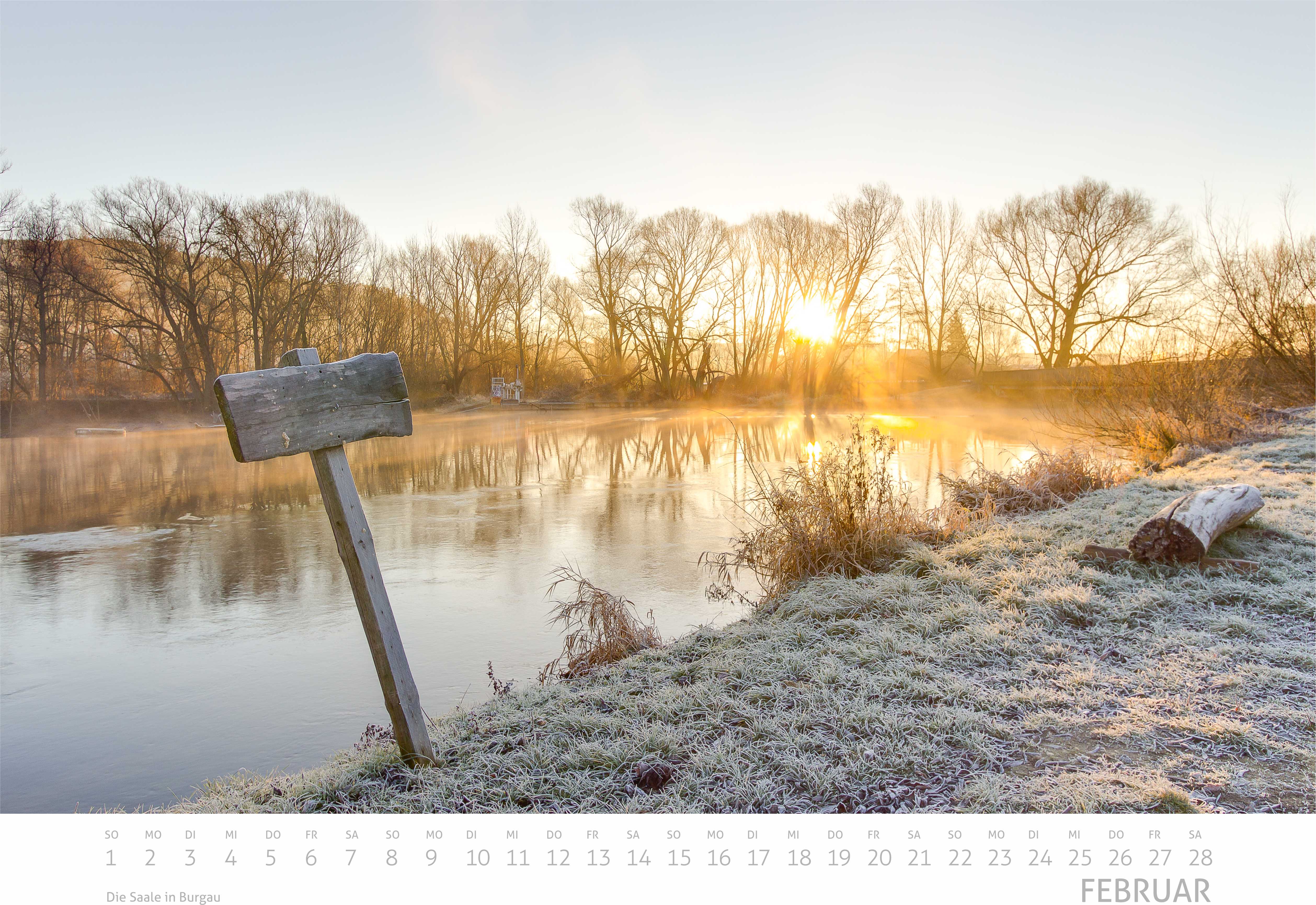 Saaleland Jena Wand-Kalender 2026 | A3