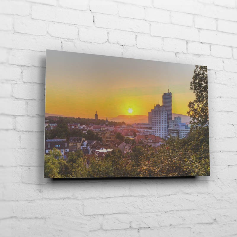 Skyline von Jena zum Sonnenaufgang (BNR 72)-Jena