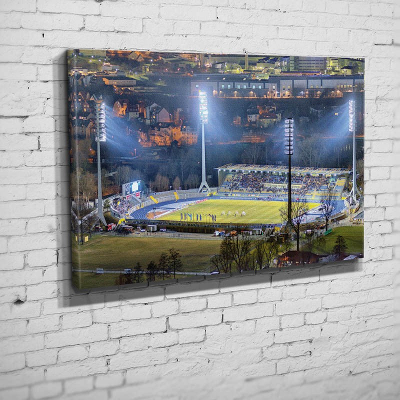 Ernst Abbe Stadion mit den "Alten Flutlichtmasten" [Martin