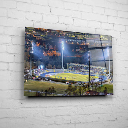 Ernst Abbe Stadion mit den "Alten Flutlichtmasten" [Martin