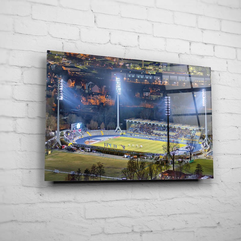 Ernst Abbe Stadion mit den "Alten Flutlichtmasten" [Martin