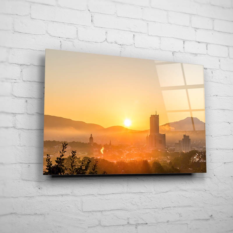 Nebel im Saaletal zum Sonnenaufgang in Jena (BNR 182)-Jena