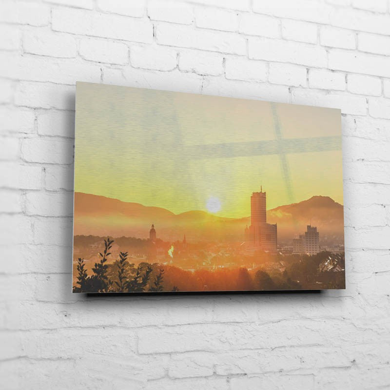 Nebel im Saaletal zum Sonnenaufgang in Jena (BNR 182)-Jena