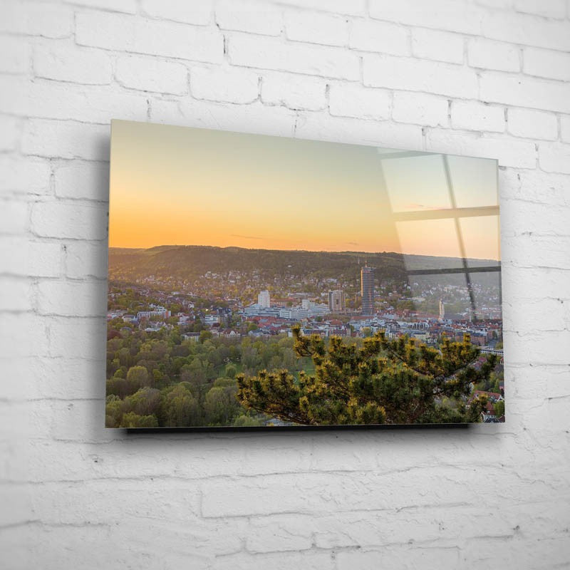Sonnenuntergang von der Horizontale (BNR 217)-Jena