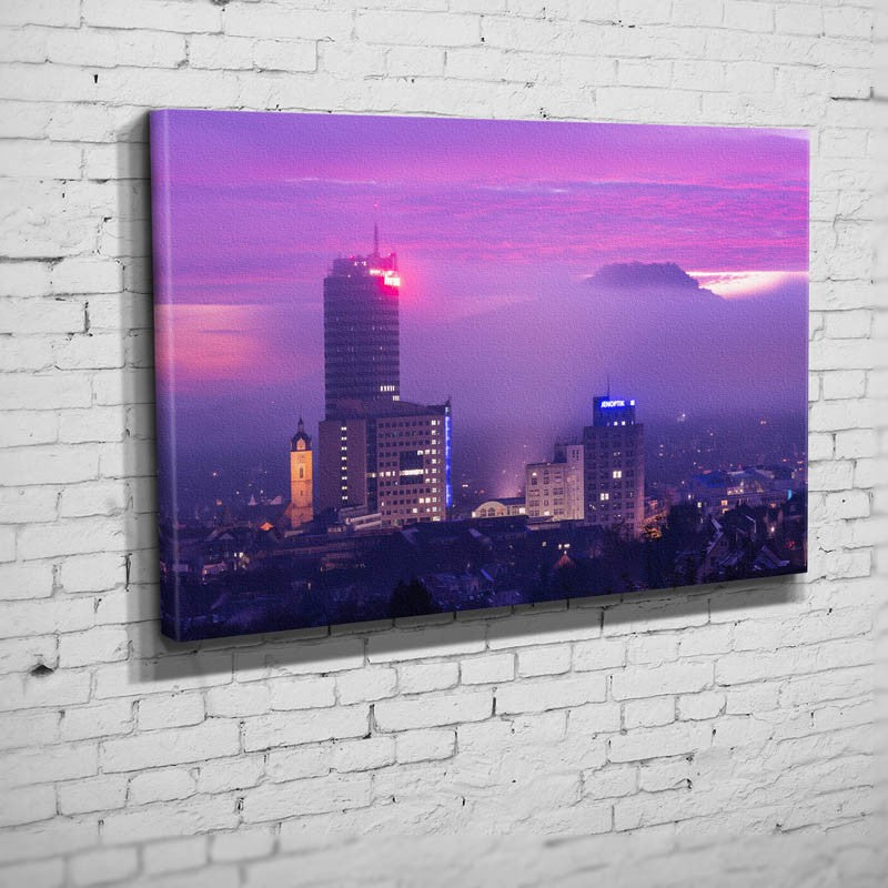 Skyline im Morgenrot (BNR 247)-Jena