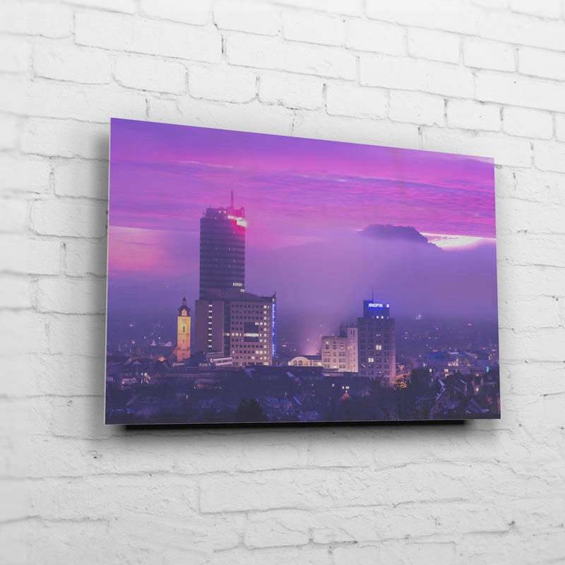 Skyline im Morgenrot (BNR 247)-Jena