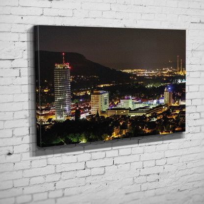 Skyline von Jena bei Nacht (BNR 80)-Jena