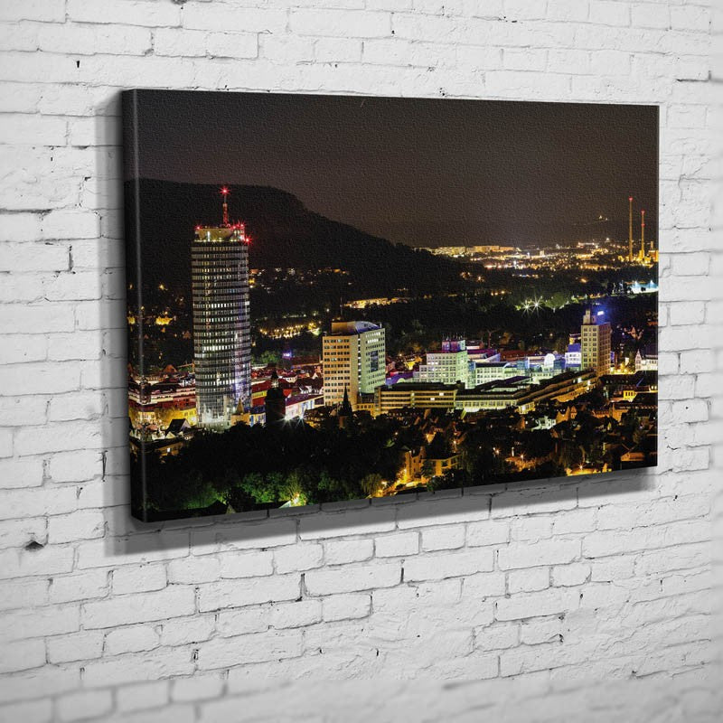 Skyline von Jena bei Nacht (BNR 80)-Jena