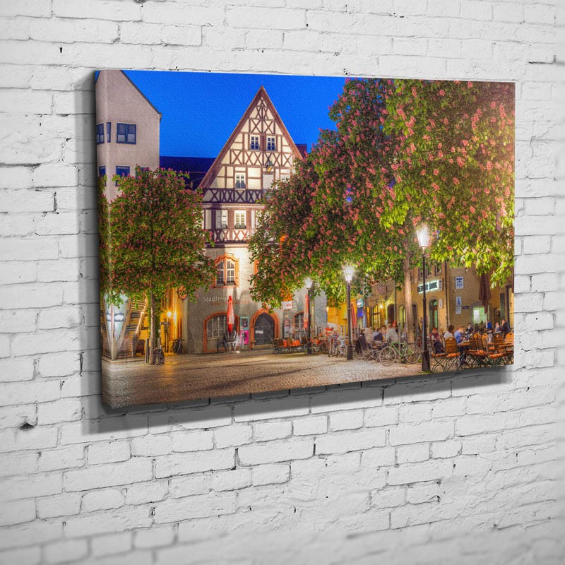 Der Marktplatz mit seinen blühenden Kastanien (BNR 111)-Jena