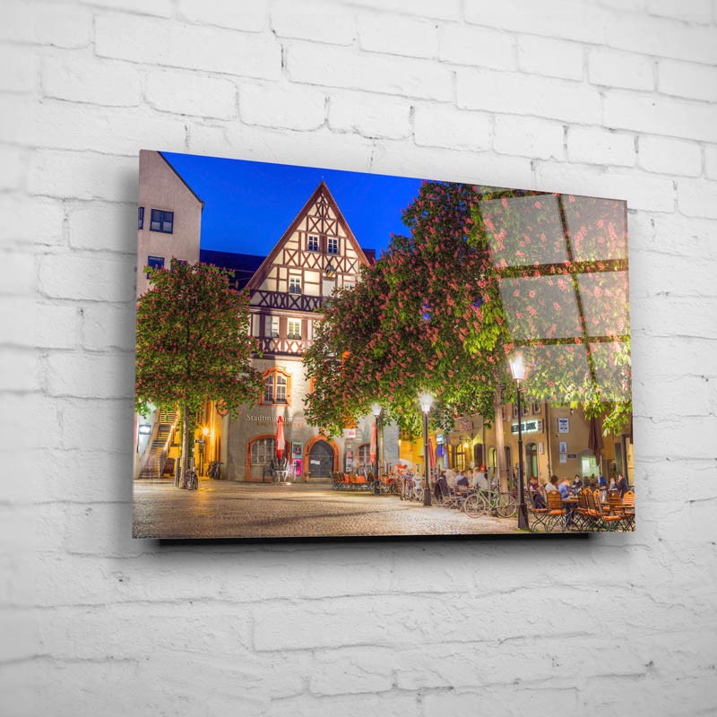Der Marktplatz mit seinen blühenden Kastanien (BNR 111)-Jena