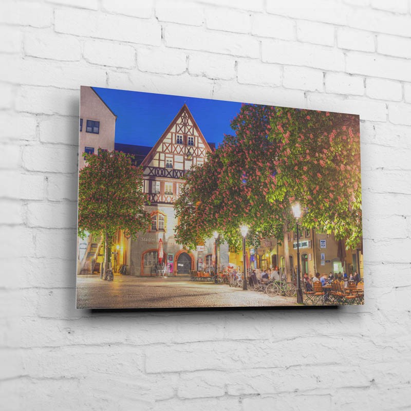 Der Marktplatz mit seinen blühenden Kastanien (BNR 111)-Jena