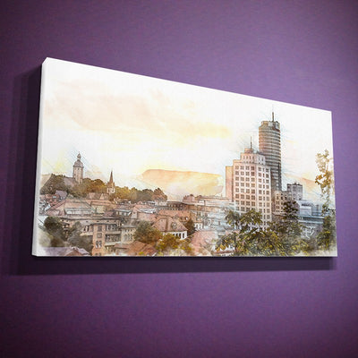 Skyline vom Forstweg - wie gemalt (BNR 174G)