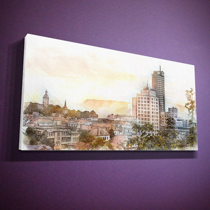 Skyline vom Forstweg - wie gemalt (BNR 174G)