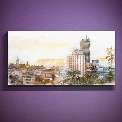 Skyline vom Forstweg - wie gemalt (BNR 174G)