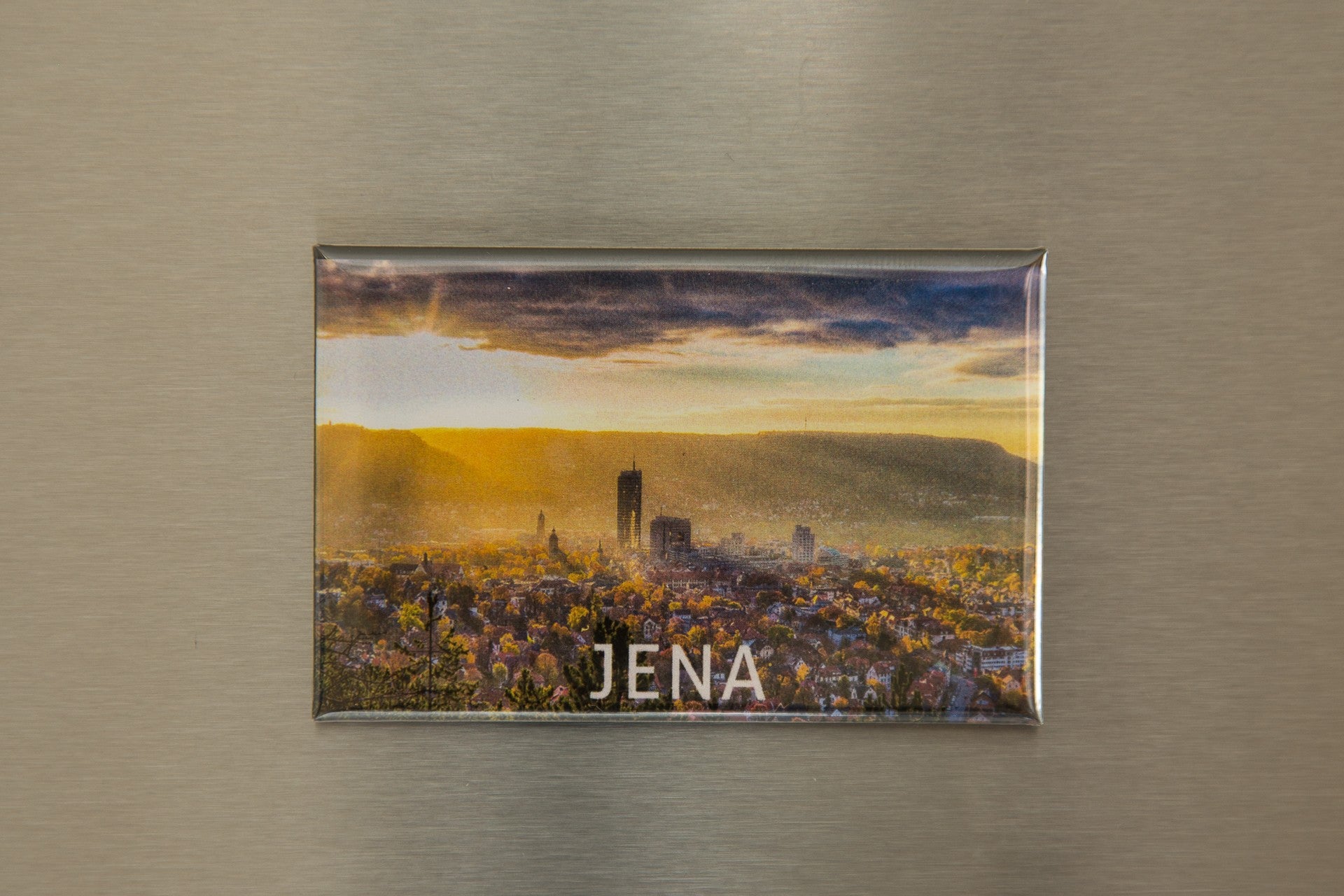 Kühlschrankmagnet Blick auf den Jenzig und Fuchsturm ()