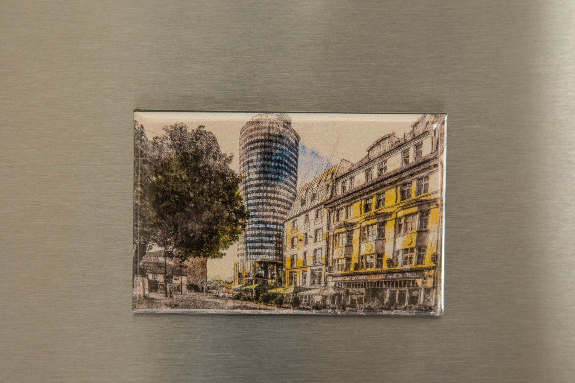 Kühlschrankmagnet WGM Bachstraße/Wagnergasse mit Cheers (181WGM)