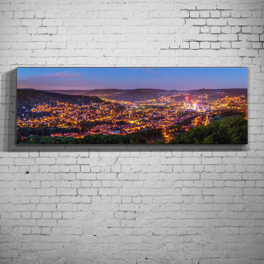 Bismarckturm Panorama bei Nacht