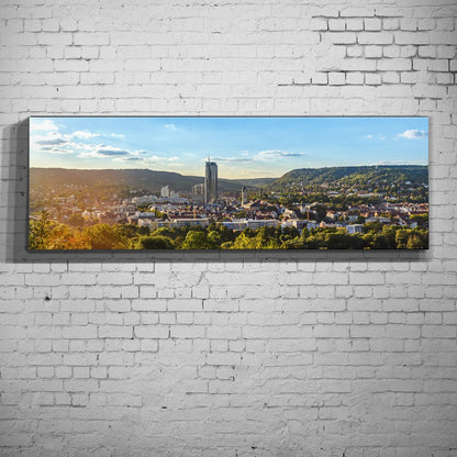 Panorama auf Jena vom Hausberg