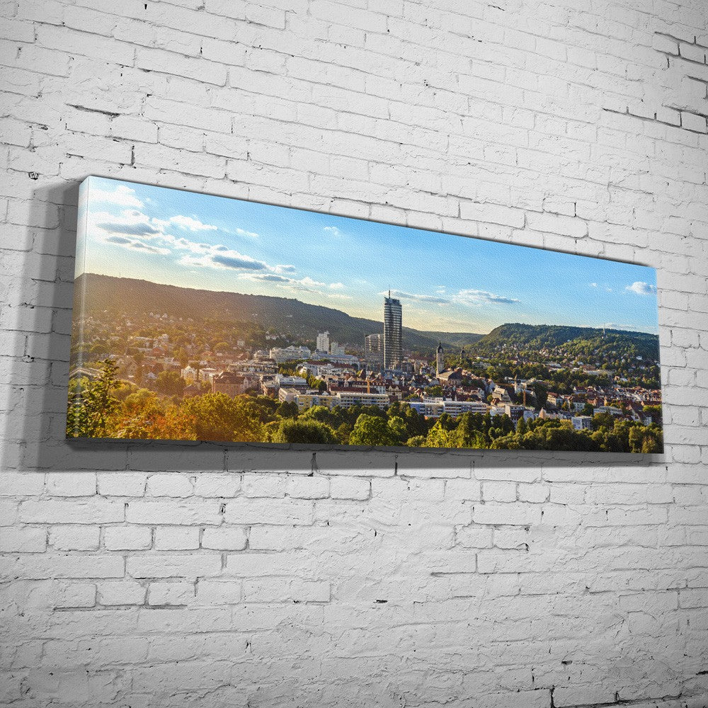 Panorama auf Jena vom Hausberg