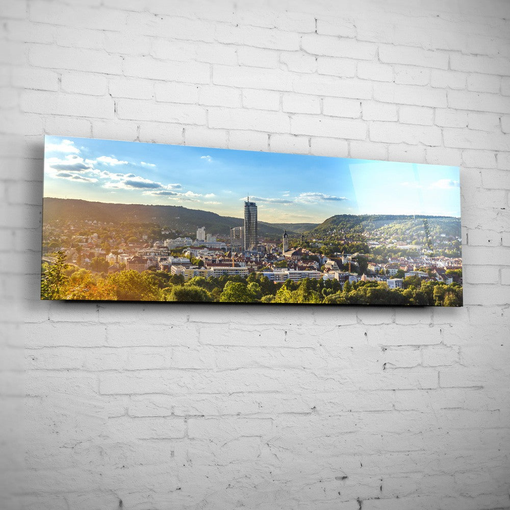 Panorama auf Jena vom Hausberg