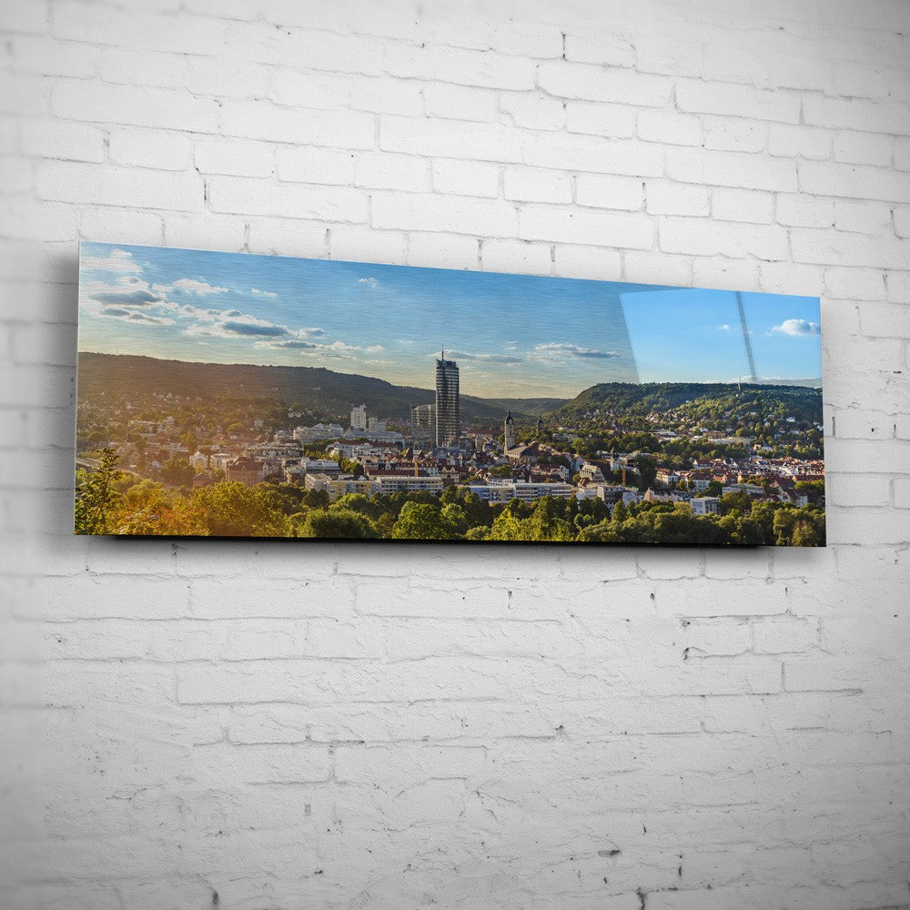 Panorama auf Jena vom Hausberg