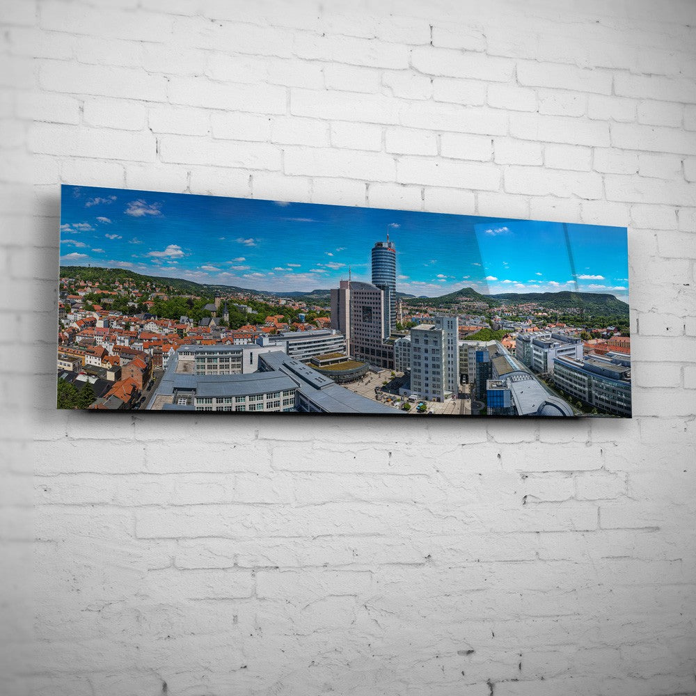Blick vom Jenoptikhochhaus