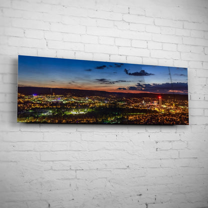 Jena Panorama Horizontale bei Nacht
