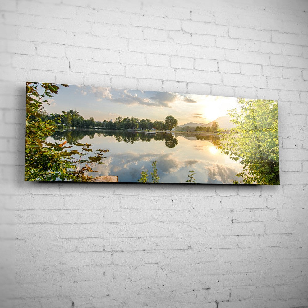 Der Schleichersee zum Sonnenaufgang