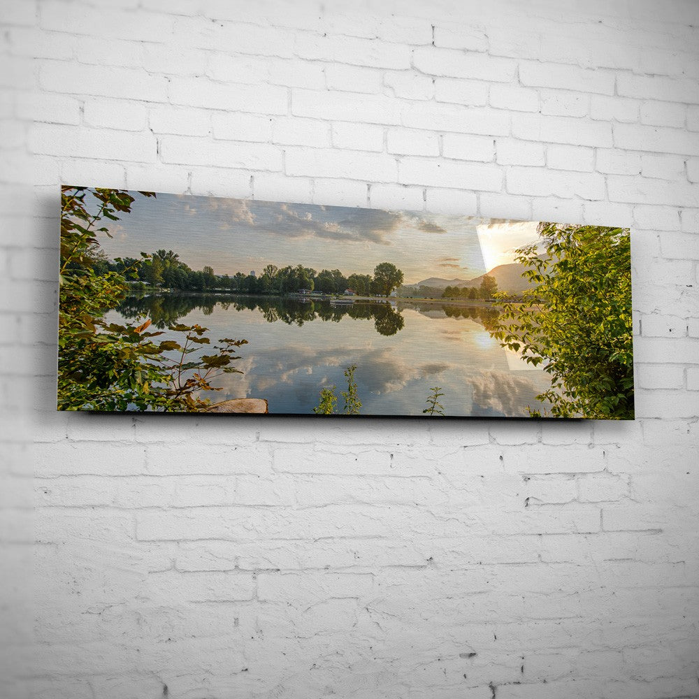 Der Schleichersee zum Sonnenaufgang