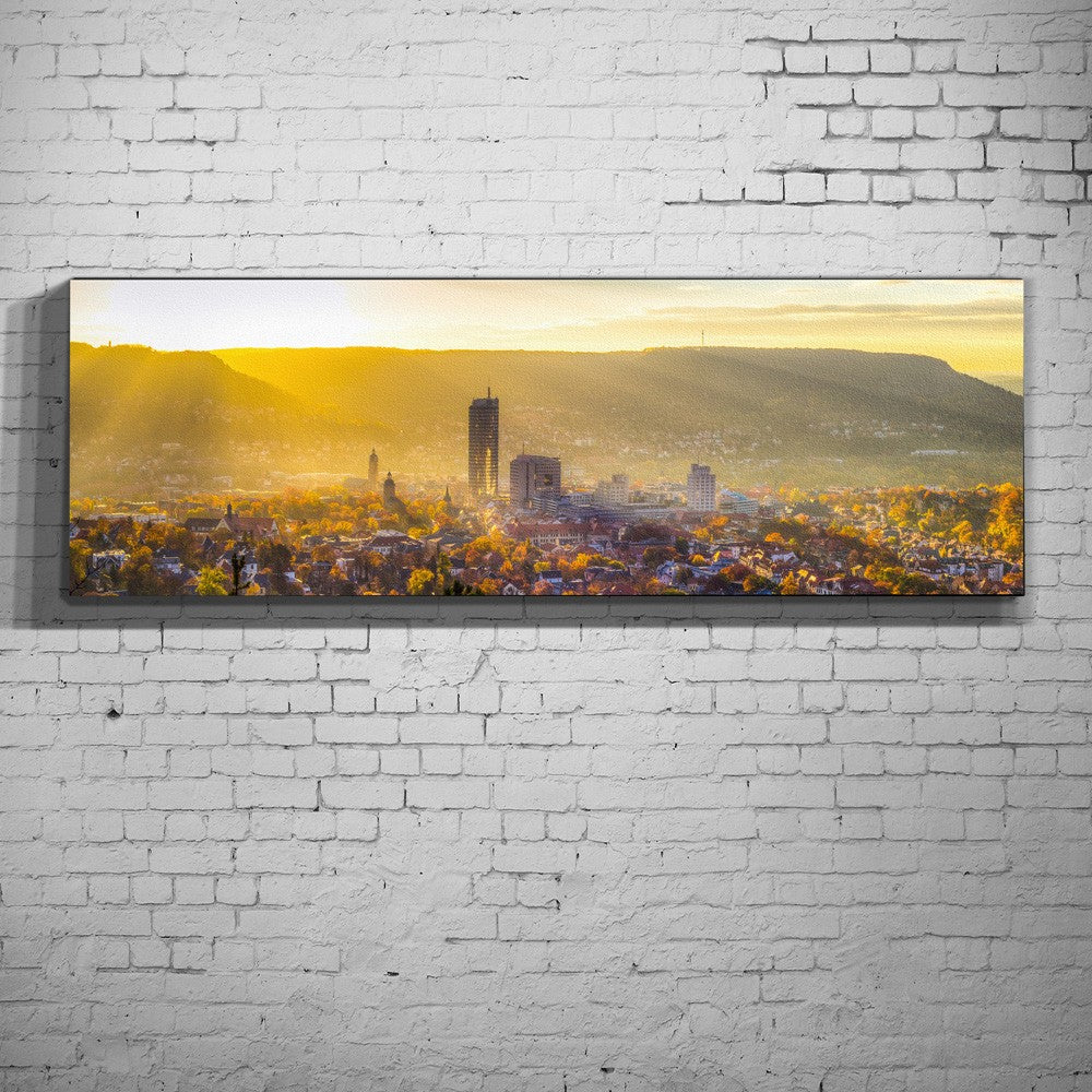 Panorama Bild - Blick von den Sonnenbergen auf Jena