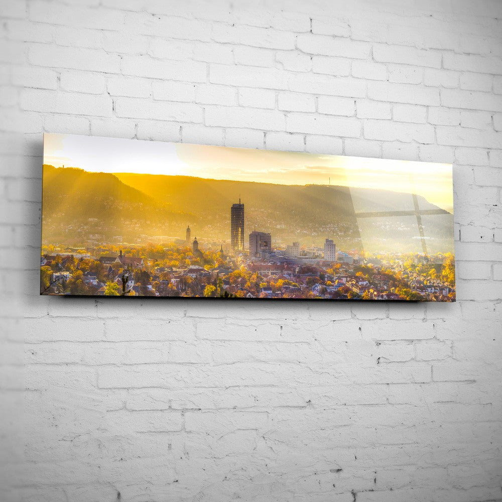 Panorama Bild - Blick von den Sonnenbergen auf Jena