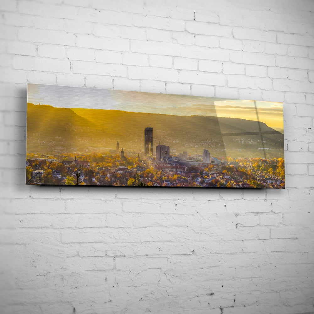 Panorama Bild - Blick von den Sonnenbergen auf Jena
