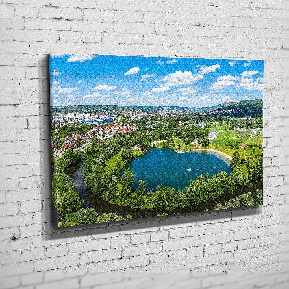 Die Saaleschlängelt sich um den Schleichersee (BNR 313)