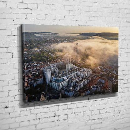 Jena liegt noch unter einer feinen Nebeldecke (BNR 320)