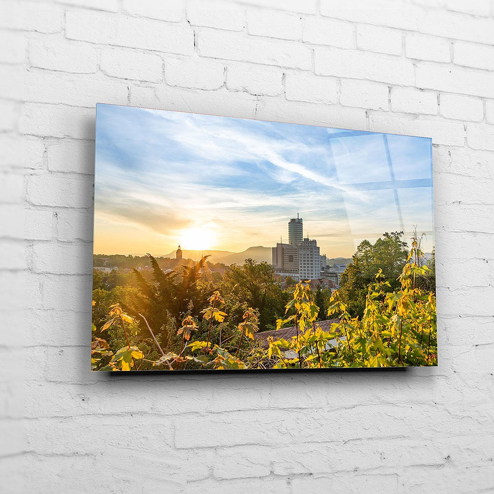 Sonnenaufgang mit der Jenaer Skyline (BNR 327)
