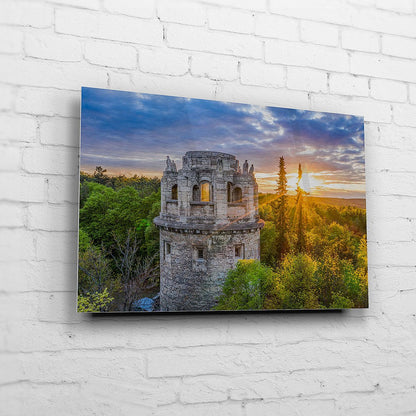Der Bismarckturm beim Sonnenuntergang (BNR 330)