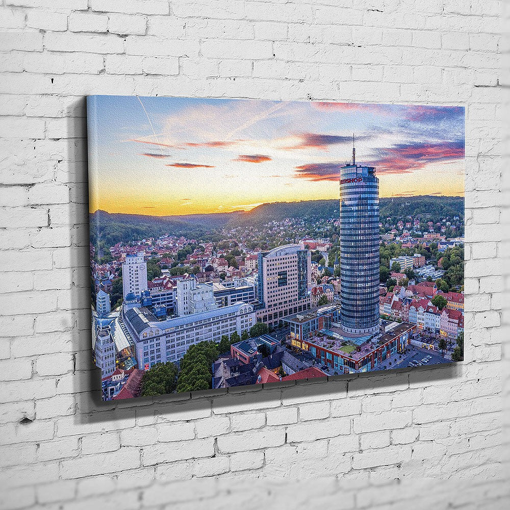 Die Skyline von Jena im Abendlicht (BNR 331)