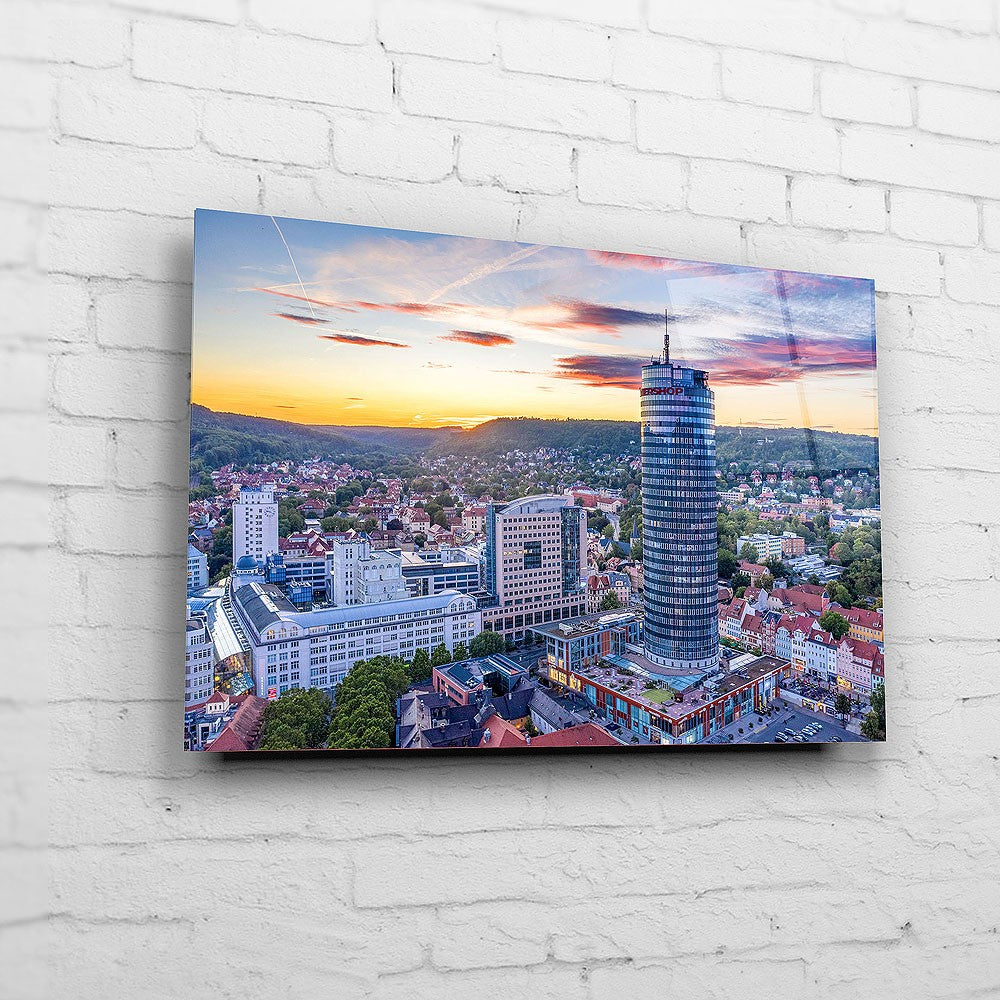 Die Skyline von Jena im Abendlicht (BNR 331)