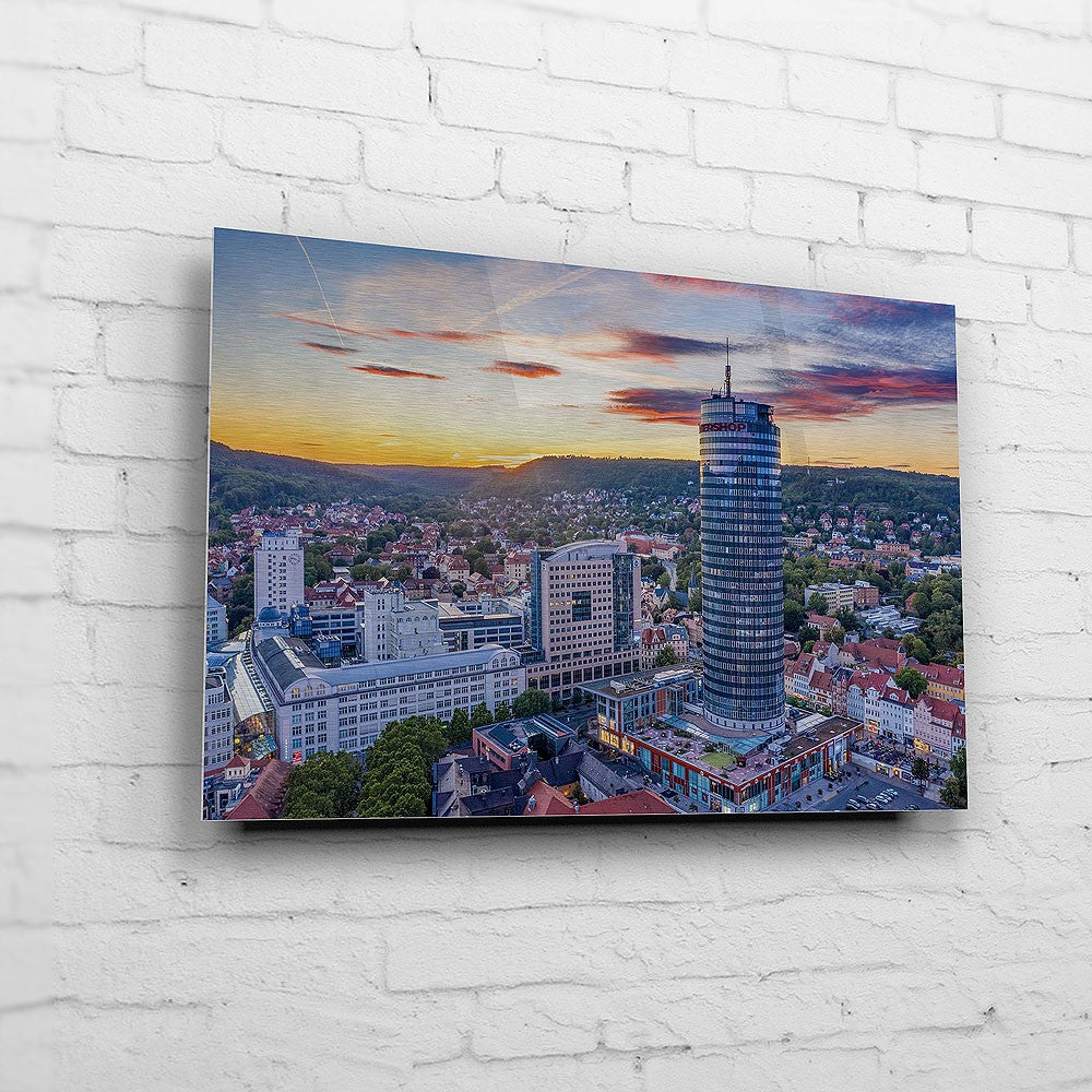 Die Skyline von Jena im Abendlicht (BNR 331)