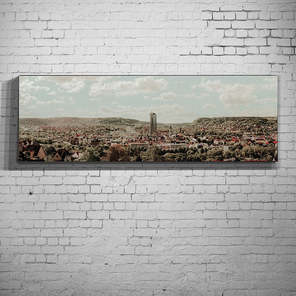Der Blick auf Jena vom Hausberg im Retrolook (BNR 600)